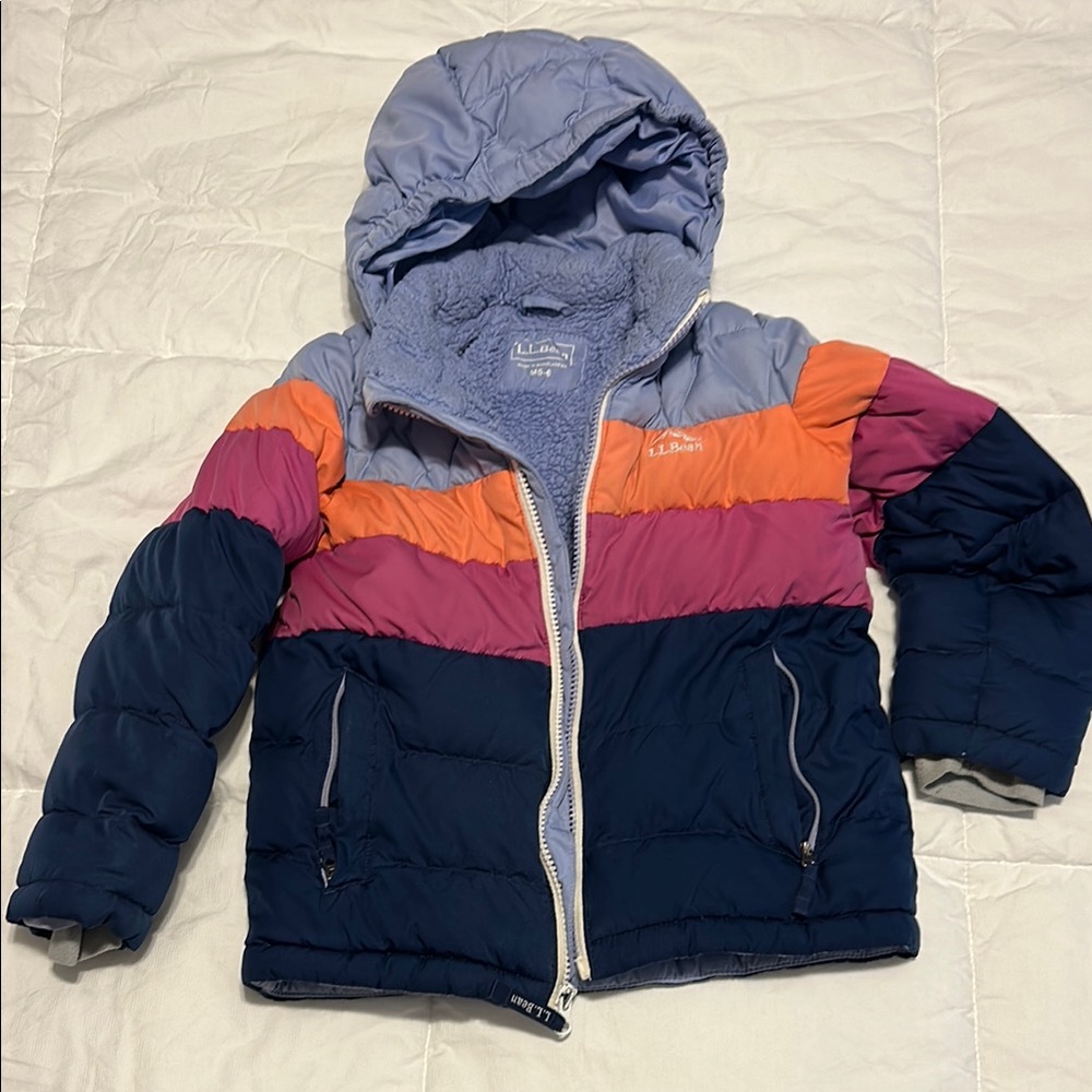 L.L. Bean Kids Colorful Puffer Jacket
